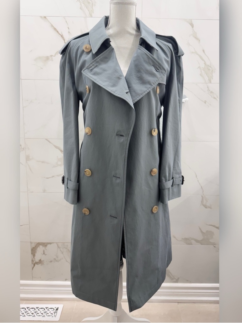 [Authentic] Burberry - Tropical Gabardine  -Rare, Wool Lining Trench Coat - Picture 11 of 16